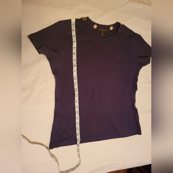 Louis Vuitton Purple Fitted Short Sleeve Tee - Picture 2 of 3